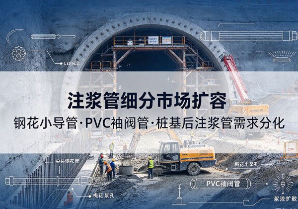 睢阳注浆管细分市场扩容，隧道钢花小导管、PVC 袖阀管、桩基后注浆管需求分化